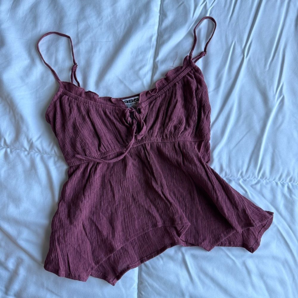 RSQ Mauve Ruffled Top - Picture 7 of 7